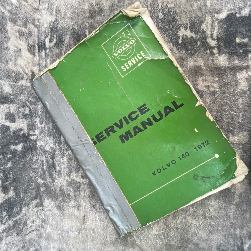 Vintage 1972 Volvo 140 Series Service Manual Factory Repair Shop Guide